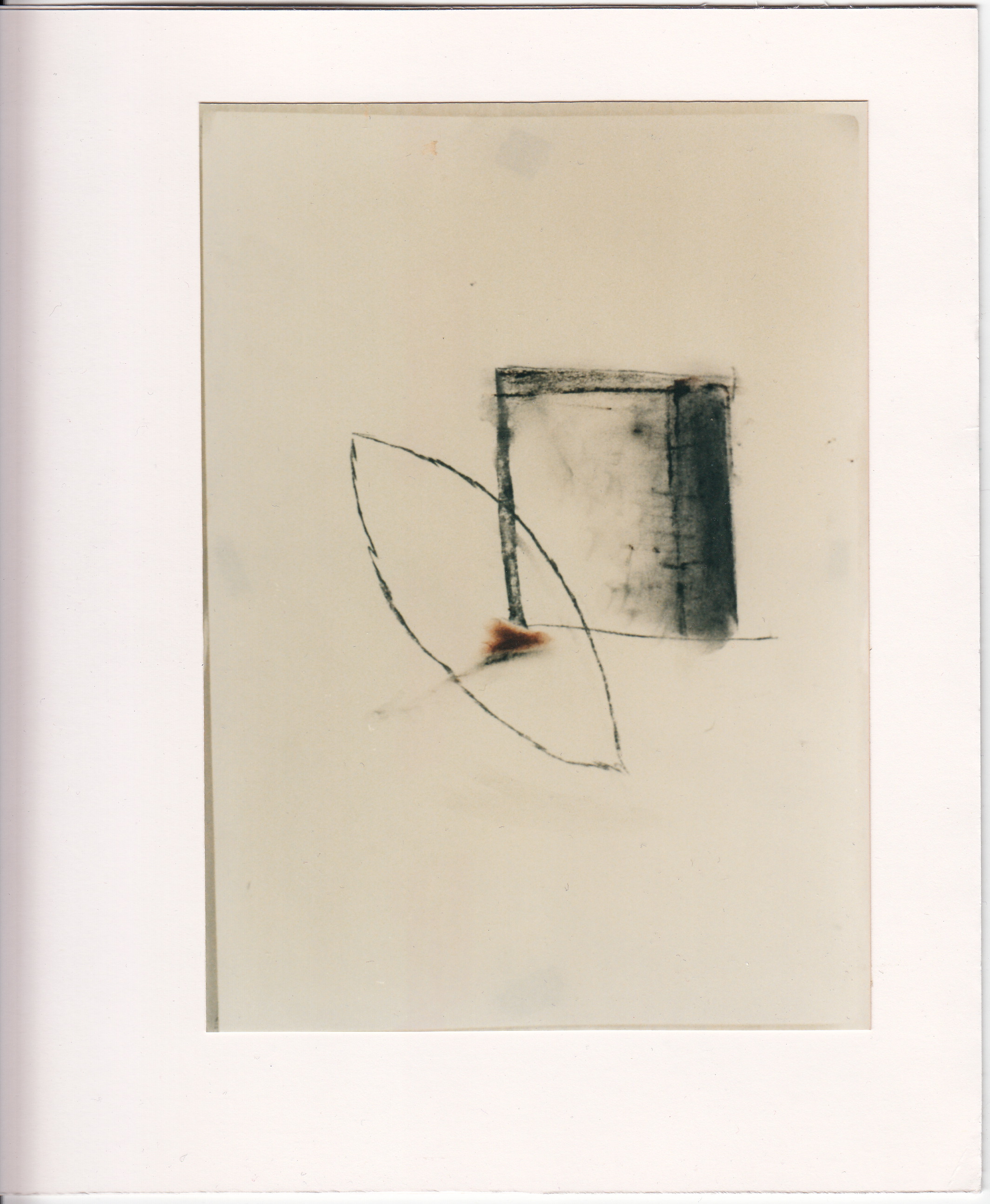 zeichnungaufpapier, kohle, kreide, oel, 1997